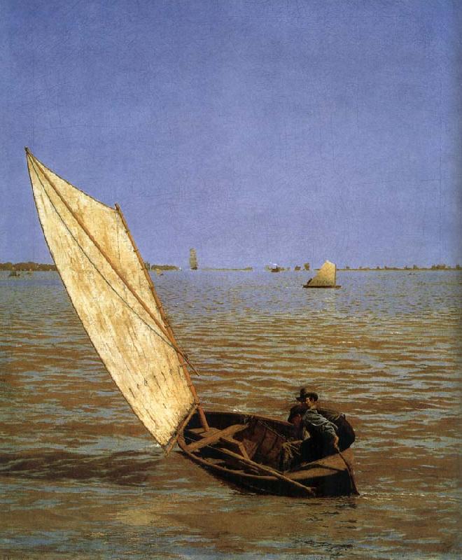 Thomas Eakins Landscape oil painting picture